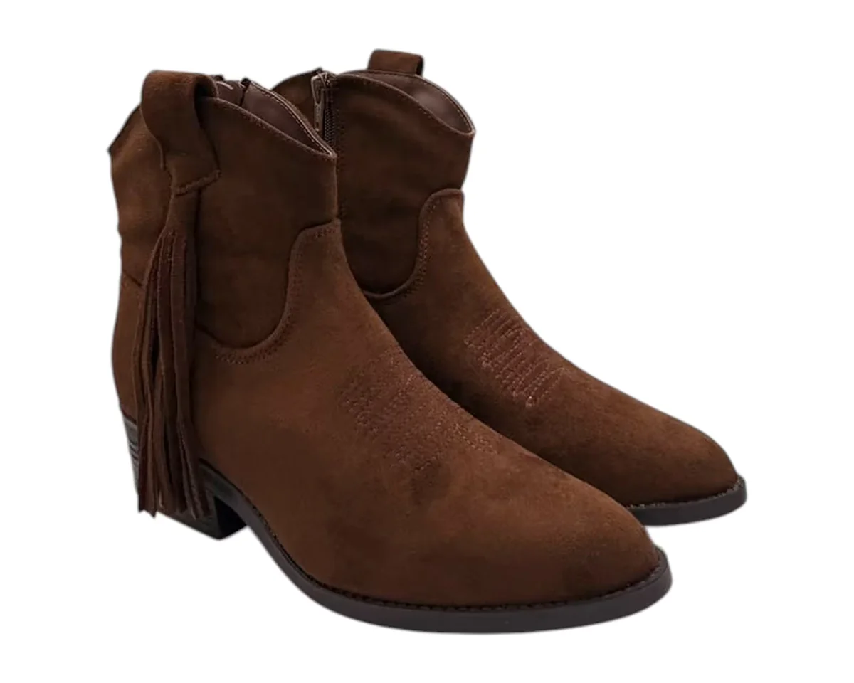 Botas Vaqueras Frida Kollection con Flecos para Mujer