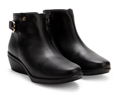 Botas Confort Andrea de Piel Negras para Mujer