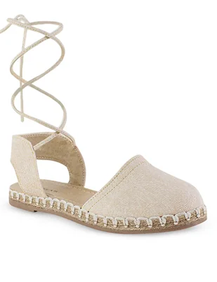 Alpargata Gabriela's Beige 4550079 con Liston para Mujer