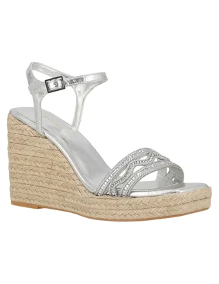 Alpargata Casual Westies Plateado Sintético Para Mujer