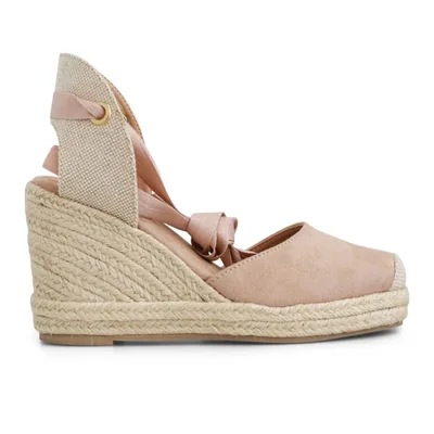 Alpargata Mada Oliva Beige De Plataforma Para Mujer
