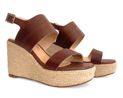 Alpargatas Savvy De Piel Café Con Yute Natural