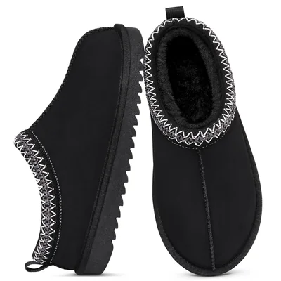 Pantufla Litfun De Gamuza Con Forro De Pelaje Suave Para Mujer - Venta Internacional.
