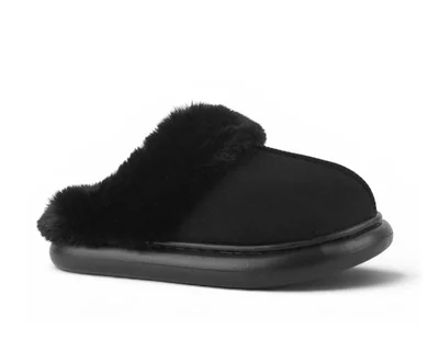 Pantufla Gabriela's Negro Para Mujer Confort Diseño Moderno Con Afelpado Estilo Casual 4900040