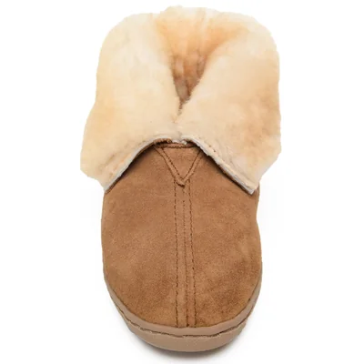 Botín Minnetonka De Piel De Oveja Para Mujer Dorado Talla 6m - Venta Internacional.