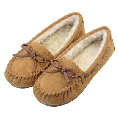 Pantufla Vonair Beige Con Forro De Pelo Sintético Y Suela De Goma - Venta Internacional.