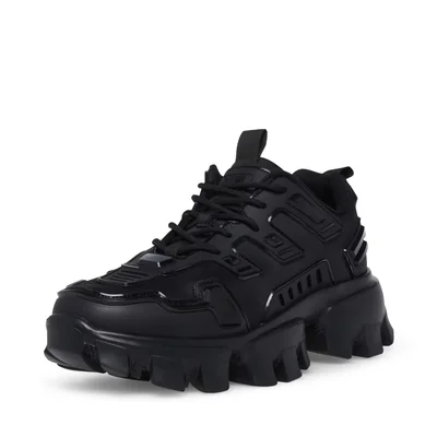 Zapatilla Steve Madden Ponce Negra Con Suela Gruesa Para Hombre Talla 27 Mx - Venta Internacional.