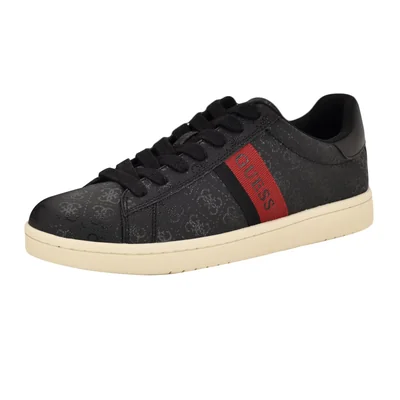 Zapatilla Guess Lawrenzz Negro Rojo Con Logo Talla 12 - Venta Internacional.