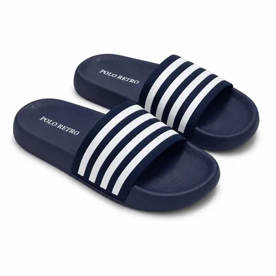 Sandalia Polo Retro Slide Marino Eva Para Caballero