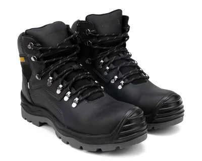Botas de Trabajo Kroogen de Piel Negras para Hombre