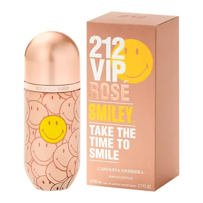 Perfume Carolina Herrera 212 Vip Rose Smiley EDP 80 ML para Mujer