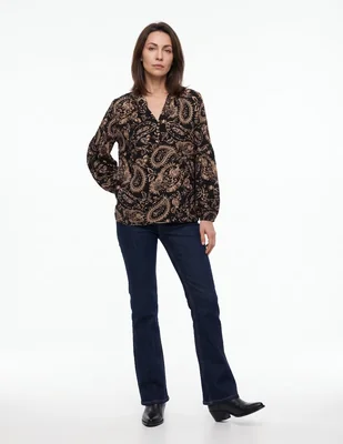 Blusa manga larga para mujer