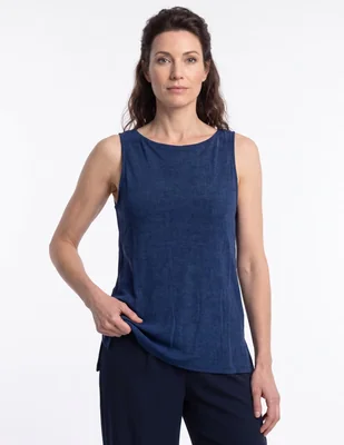 Top cuello redondo tirante ancho
