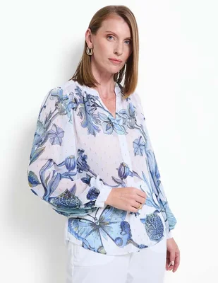 Blusa manga larga para mujer