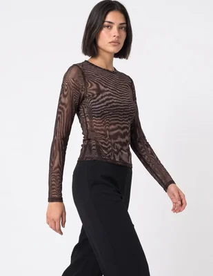 Blusa manga larga para mujer