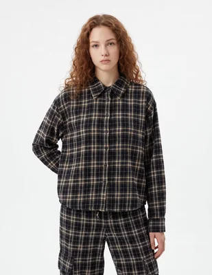 Blusa camisera That´s It manga larga para mujer