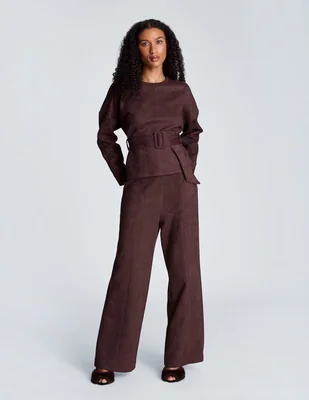 Blusa peplum manga larga para mujer