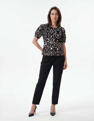 Blusa otoño manga corta para mujer