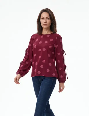 Blusa manga larga para mujer