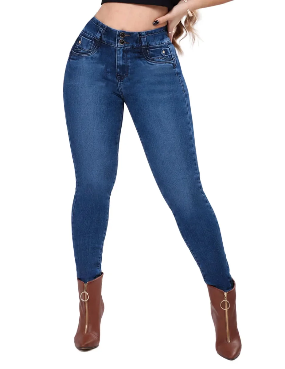 Jeans regular super skinny para mujer