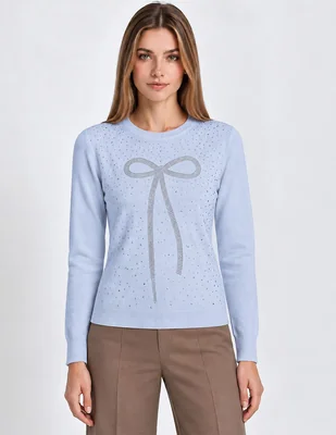 Suéter cuello redondo para mujer