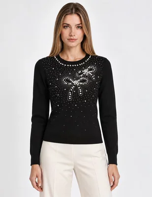 Suéter cuello redondo para mujer