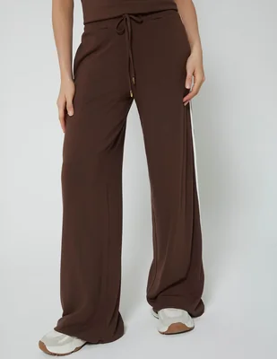 Pants wide leg con elástico para mujer