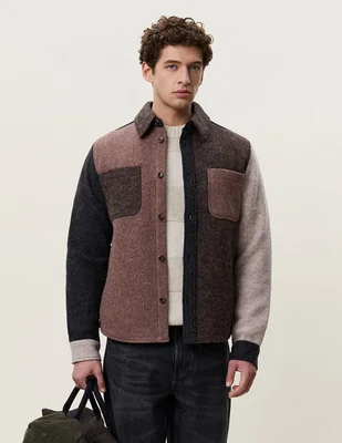 Sobrecamisa casual manga larga para hombre