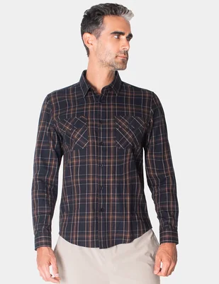 Camisa casual manga larga para hombre