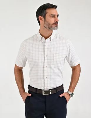 Camisa casual manga corta para hombre
