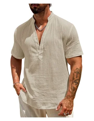 Camisa casual manga corta para hombre