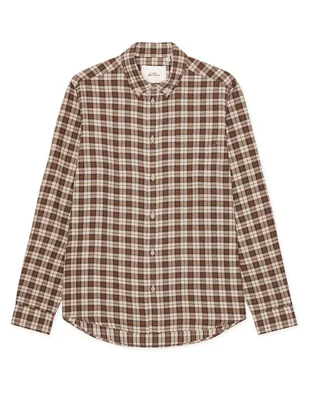 Camisa casual de algodón manga larga para hombre