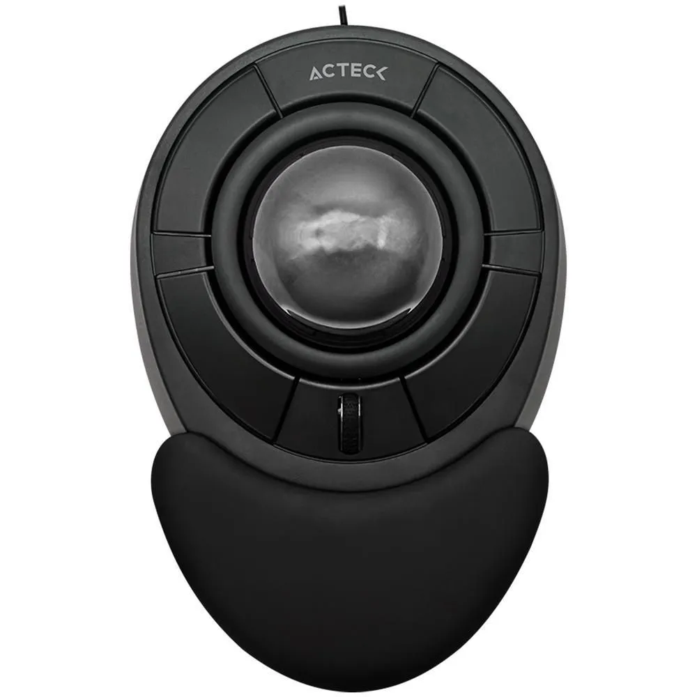 Mouse acteck mi787 alambrico trackball 1600dpi 4 botones