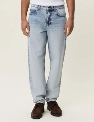 Jeans loose lavado acid wash para hombre