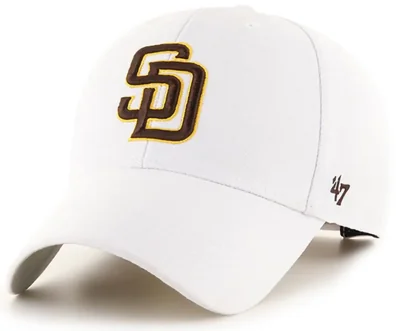 Gorra 47 MLB blanca ajustable MVP de los San Diego Padres