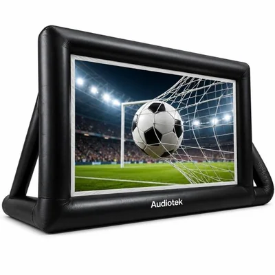 Pantalla Inflable Proyector 16 Ft Exterior Ultracontraste Audiotek