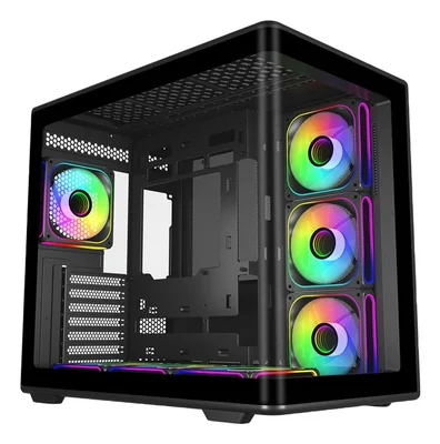 Gabinete Cooler Master Elite 600 E600-KGNN-S02 Negro con 7 Ventiladores ARGB