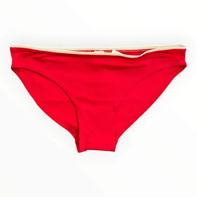 Ropa Interior Para Dama Calzón Bikini Rojo Liso TWINS