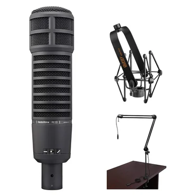 Micrófono Dinámico Electro-voice Re20 Negro Con Diseño Cardioide - Venta Internacional.