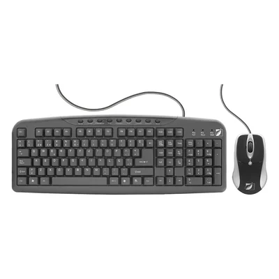 Kit de Teclado y Mouse Alámbricos Greenleaf Negros