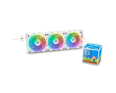 Enfriamiento Liquido Thermaltake Blanco Minecube 360 Ultra Argb Sync Aio 120mm Con 4 Display Lcd