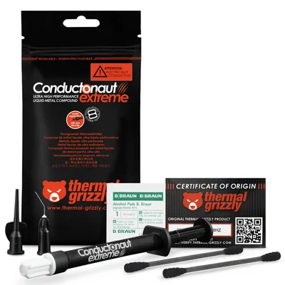 Pasta Térmica Thermal Grizzly Conductonaut Extreme 5g - Venta Internacional.