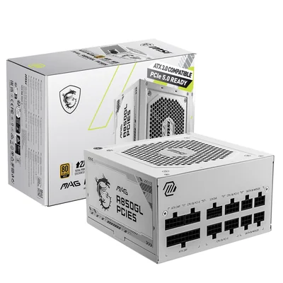 Fuente de Alimentación Msi Mag 850gl Pcie 5 Blanca 850w 80 Plus Gold - Venta Internacional