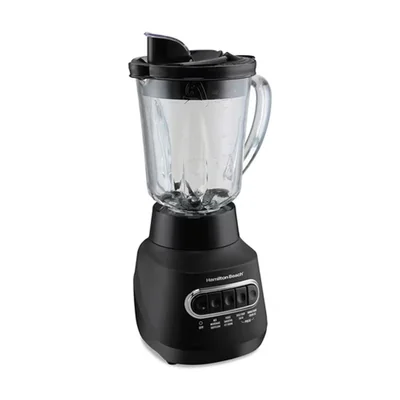 Licuadora Vidrio 1.2l Inoxidable Negra Hamilton Beach 58175j