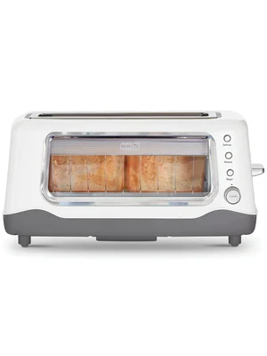 Tostadora Dash Blanco Con 7 Niveles De Dorado Y Ventana Lateral - Venta Internacional.