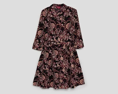 Vestido Casual Sahara Midi Manga 3/4 con Botones para Mujer