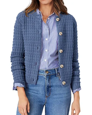 Jersey Prettygarden De Punto Para Mujer Gris Azul Talla L - Venta Internacional.