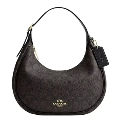 Bolsa Shoulder Coach Emily Café Monogram