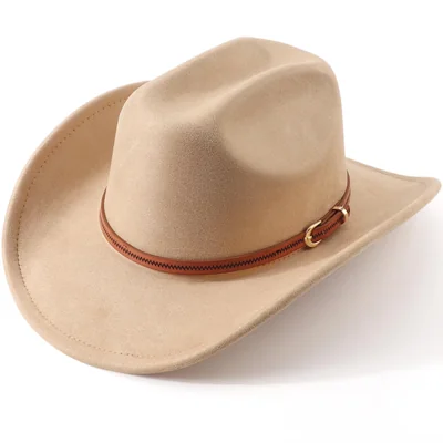 Sombrero Aqokka Fedora De Fieltro Con Ala Ancha Para Hombre Y Mujer - Venta Internacional.