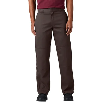 Pantalones De Trabajo Dickies Corte Holgado Doble Rodilla Marrón Oscuro 38x30 - Venta Internacional.